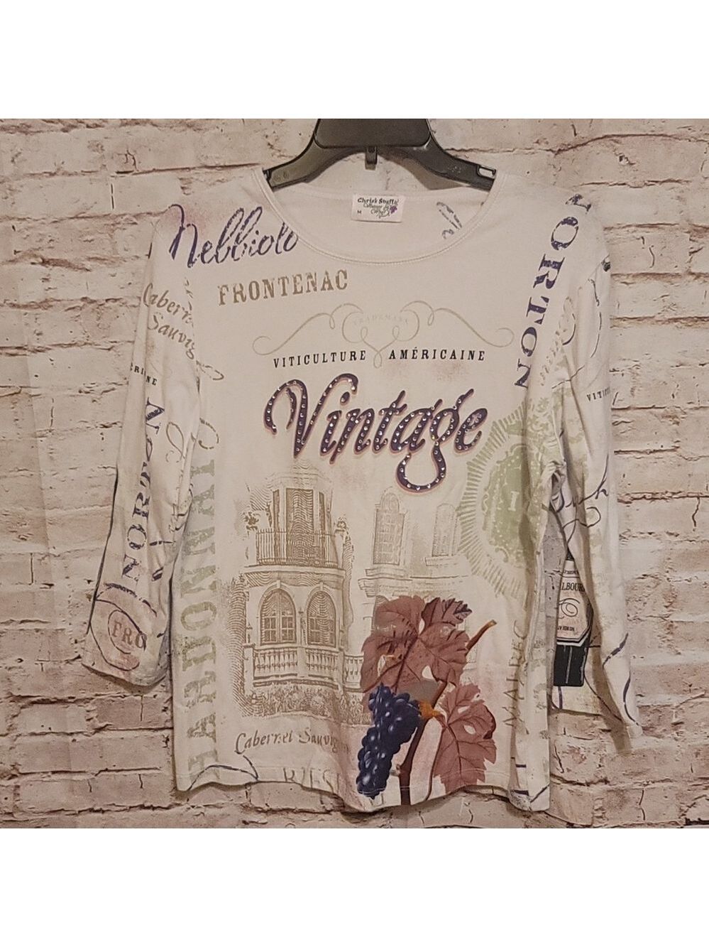 Chris's stuff vintage wear long sleeve tee shirt medium
